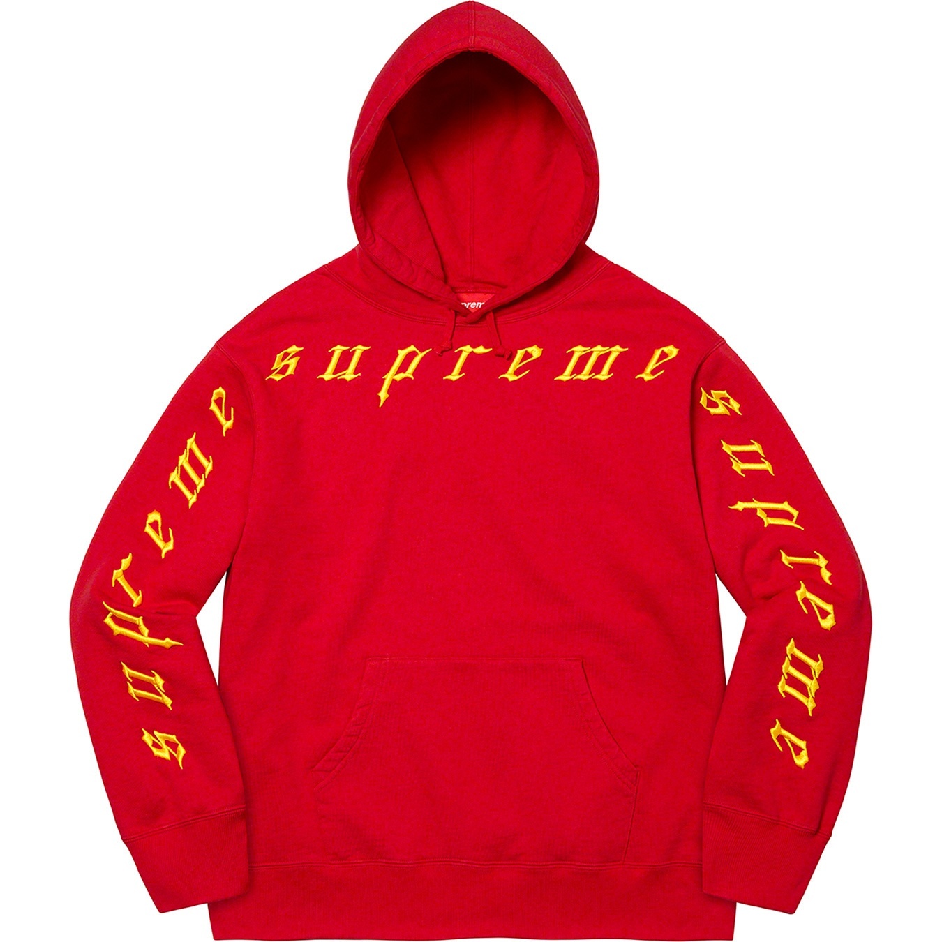 Raised Embroidery Hooded Sweatshirt view 8